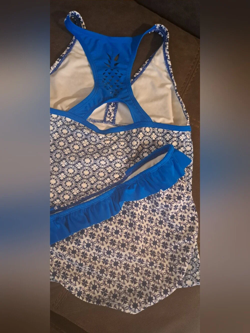 Girls Tommy Bahama Tankini Swim Suit  2-Piece Swimsuit Size 14 Beach Swimming